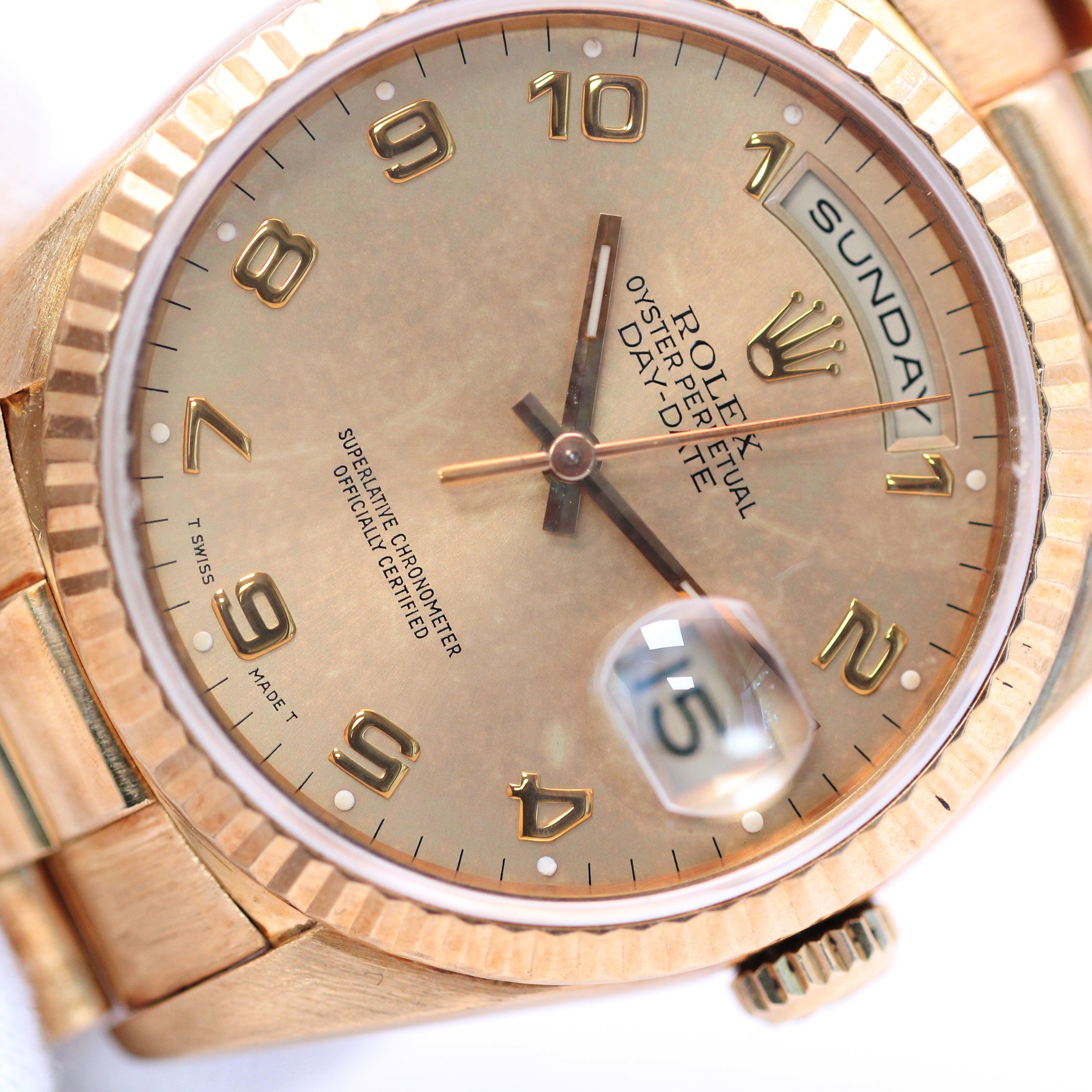 Rolex Day-Date in 18ct gold, 1991.