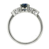 Sapphire and Diamond Ring in Platinum