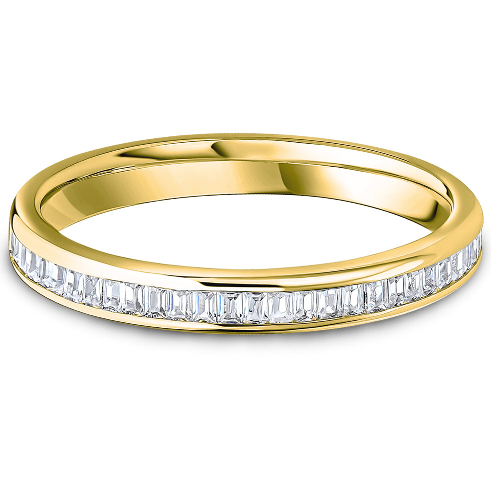 Channel Set Baguette Cut Diamond Wedding Band | 0.33ct