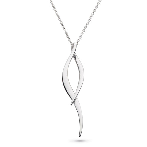Kit Heath Entwine Twine Twist Necklace in Silver