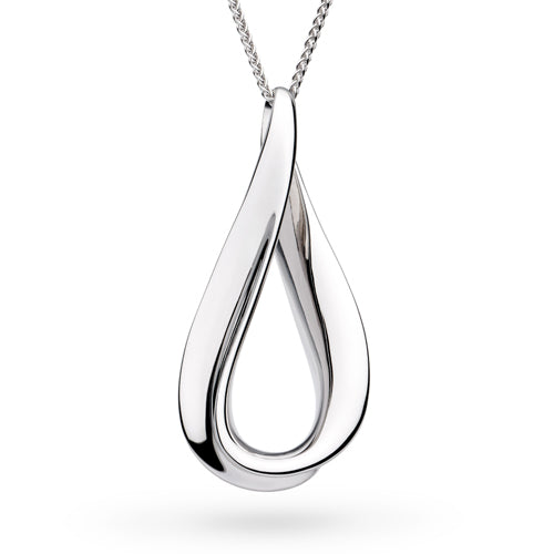Kit Heath Serenity Loop Grande Slider Necklace in Silver