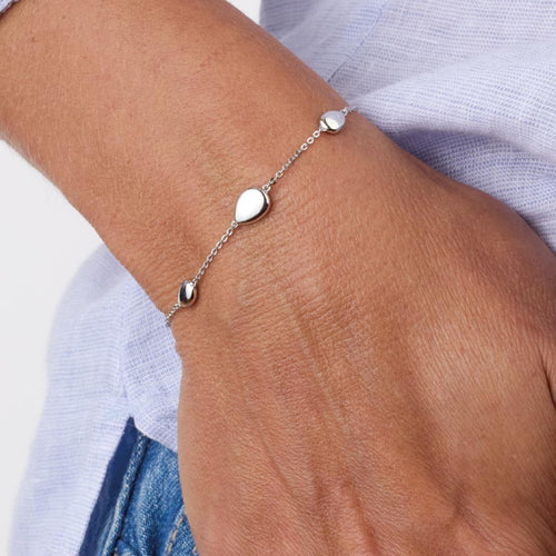 Kit Heath Pebble Station Bracelet in Silver