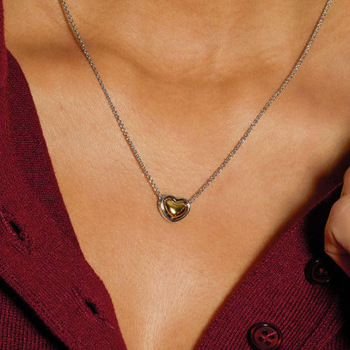 Kit Heath Heart of Gold Necklace in Silver