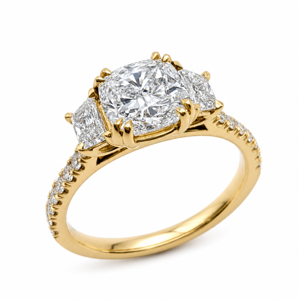 Laboratory Grown Diamond Multi Stone Ring in 18ct Yellow Gold, 2.16ct