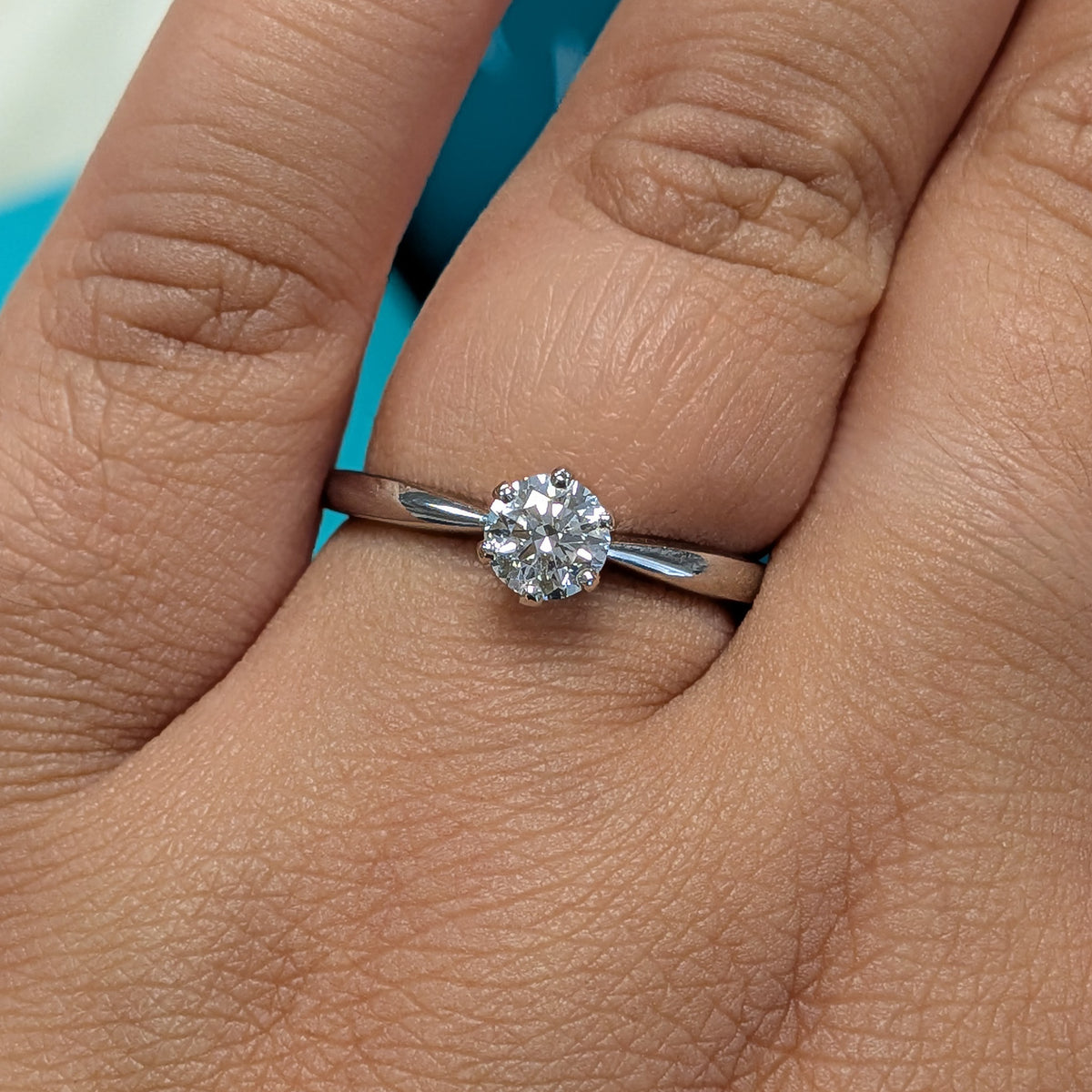 Laboratory Grown Diamond Solitaire Engagement Ring in Platinum, 0.50ct