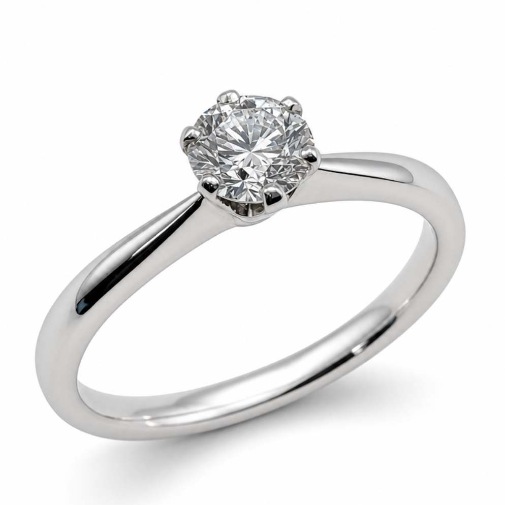 Laboratory Grown Diamond Solitaire Engagement Ring in Platinum, 0.50ct