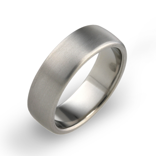 Edged court band in titanium | 7mm | Made For You