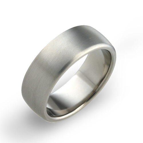 Edged court band in titanium | 8mm | Made For You