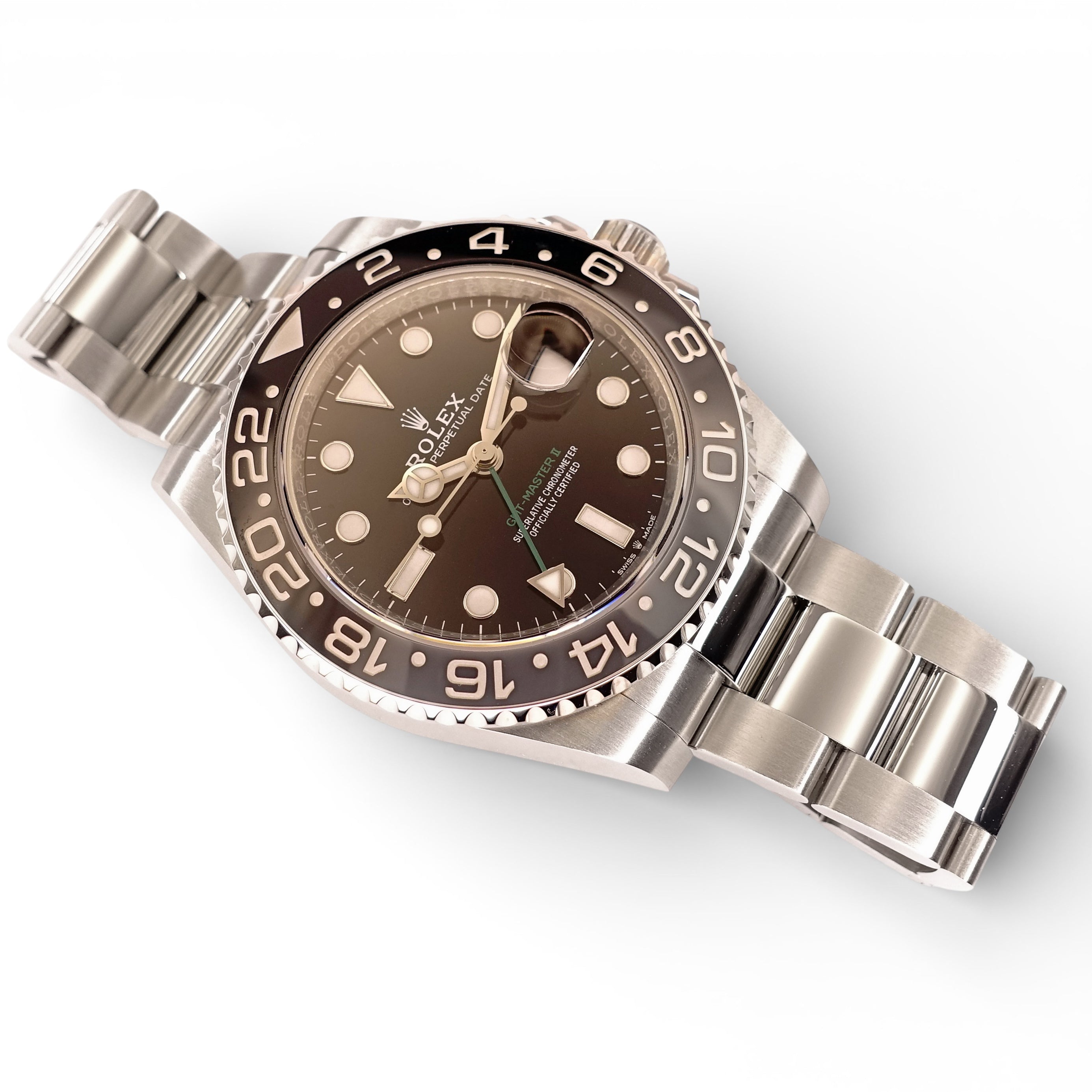 Rolex GMT Master II, 2024. Model Number 126710GRNR