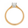 Ring - Princess cut diamond solitaire ring in 18ct rose gold, 0.37ct  - PA Jewellery