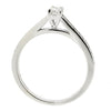 Rings - Phoenix cut diamond solitaire with diamond set shoulders in 18ct white gold, 0.33ct  - PA Jewellery