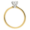 Brilliant cut diamond solitaire ring in 18ct gold and platinum, 0.40ct