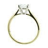Cubic zirconia solitaire ring in 9ct yellow gold