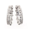 Diamond and bead detail set of two rings in 18ct white gold, 0.98ct