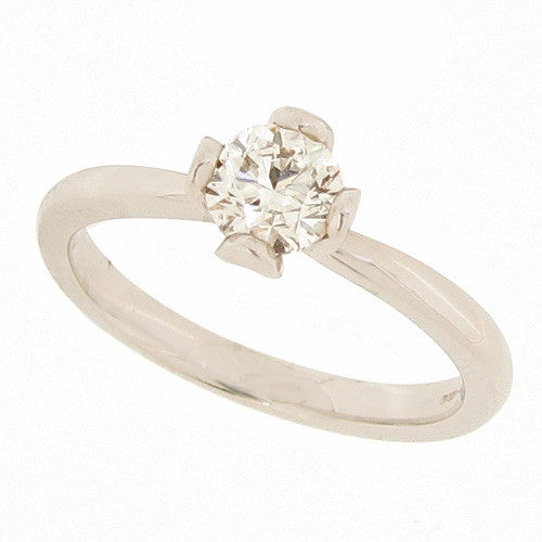 Ring - Brilliant cut diamond solitaire ring in platinum, 0.50ct - PA Jewellery