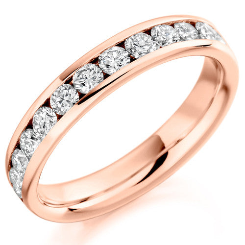 Ring - Round brilliant cut diamond channel set full eternity ring, 1.55ct - PA Jewellery