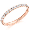Ring - Round brilliant cut diamond micro claw set full eternity ring, 0.75ct  - PA Jewellery