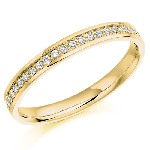 Ring - Grain set diamond half eternity ring, 0.15ct - PA Jewellery