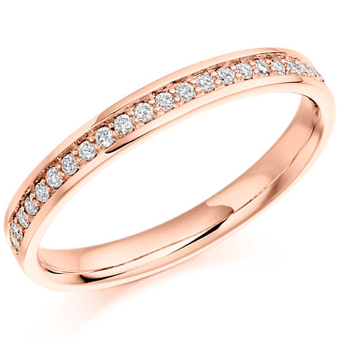Ring - Grain set diamond half eternity ring, 0.15ct - PA Jewellery