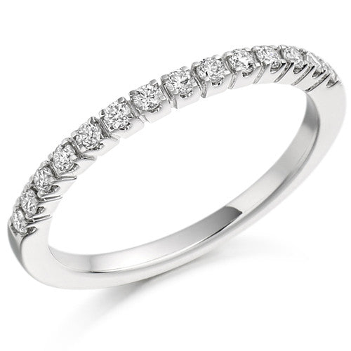 Ring - Brilliant cut diamond half eternity ring, 0.23ct - PA Jewellery