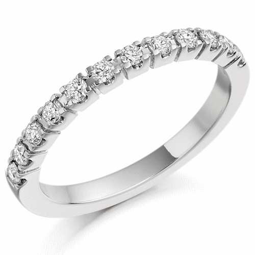 Ring - Brilliant cut diamond half eternity ring, 0.33ct - PA Jewellery