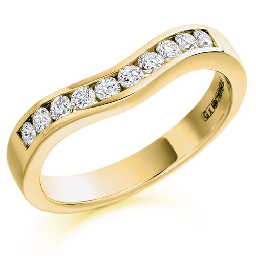 Ring - Diamond set shaped band ring, 0.33ct - PA Jewellery