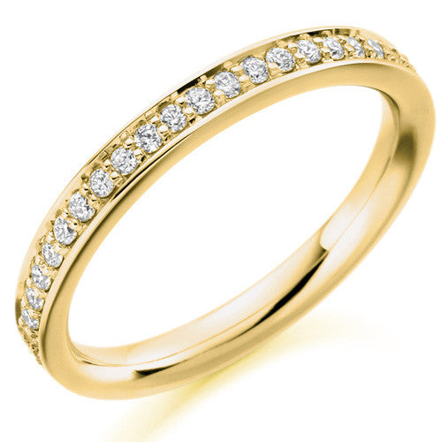 Ring - Grain set diamond half eternity ring, 0.25ct - PA Jewellery