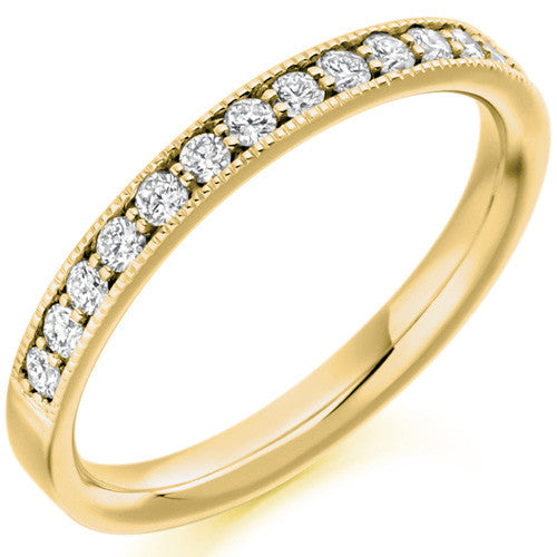 Ring - Grain set diamond half eternity ring, 0.30ct - PA Jewellery