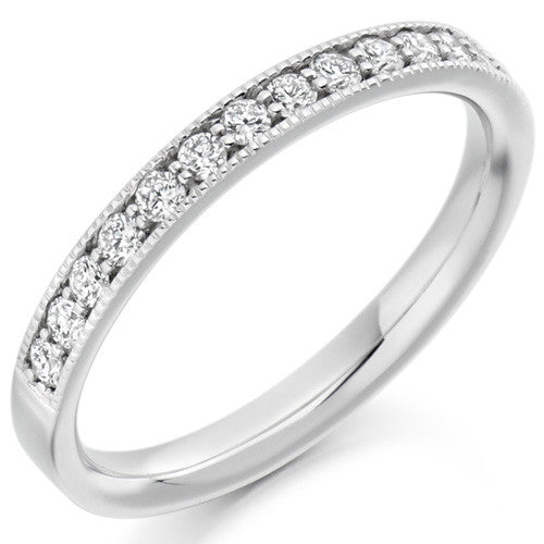 Ring - Grain set diamond half eternity ring, 0.30ct - PA Jewellery