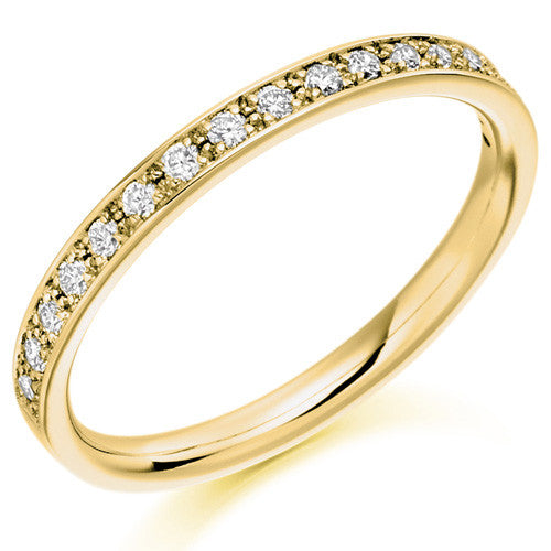 Ring - Grain set diamond half eternity ring, 0.25ct - PA Jewellery
