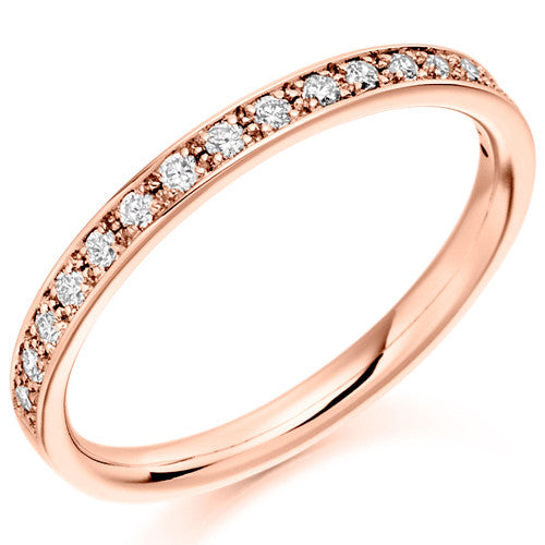 Ring - Grain set diamond half eternity ring, 0.25ct - PA Jewellery
