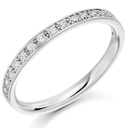 Ring - Grain set diamond half eternity ring, 0.25ct - PA Jewellery
