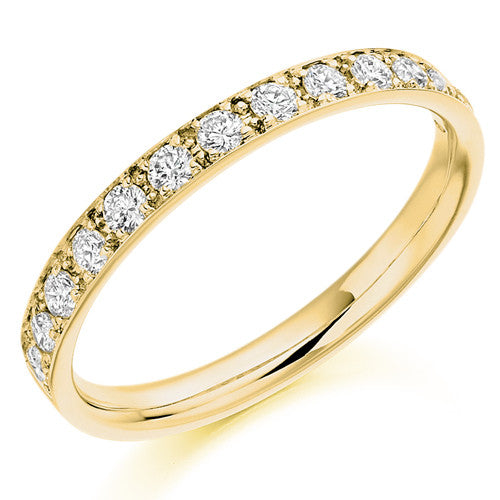 Ring - Grain set diamond half eternity ring, 0.40ct - PA Jewellery