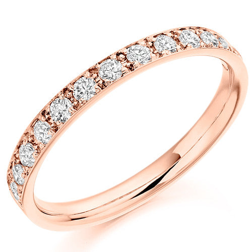 Ring - Grain set diamond half eternity ring, 0.40ct - PA Jewellery