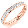 Ring - Princess cut diamond channel set half eternity ring, 1.00ct  - PA Jewellery