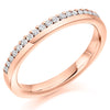 Ring - Round brilliant cut diamond claw set band ring, 0.22ct  - PA Jewellery