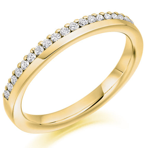 Ring - Round brilliant cut diamond claw set band ring, 0.22ct - PA Jewellery