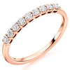 Ring - Round brilliant cut diamond claw set half eternity ring, 0.33ct  - PA Jewellery