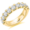 Ring - Round brilliant cut diamond micro claw set half eternity ring, 2.00ct  - PA Jewellery