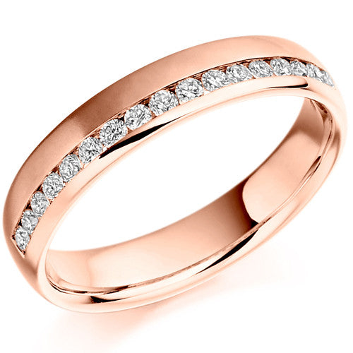 Ring - Round brilliant cut diamond channel set band ring, 0.26ct - PA Jewellery