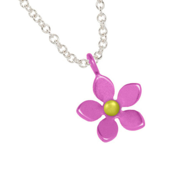 Neckwear - Five petal pendant in titanium - PA Jewellery