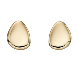 Pebble earrings in 9ct gold