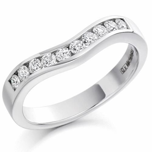 Ring - Diamond set shaped band ring, 0.33ct - PA Jewellery