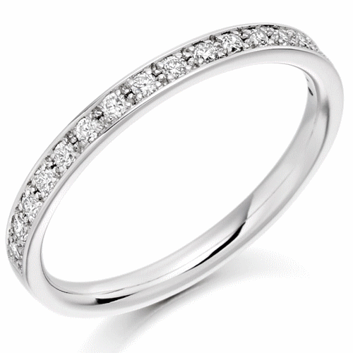 Ring - Grain set diamond half eternity ring, 0.25ct - PA Jewellery