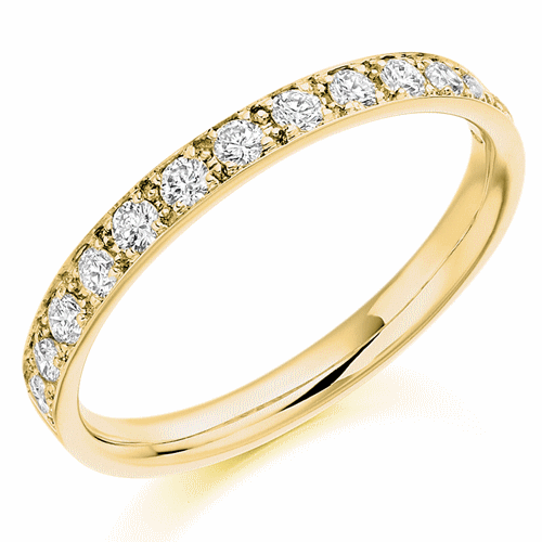 Ring - Grain set diamond half eternity ring, 0.40ct - PA Jewellery
