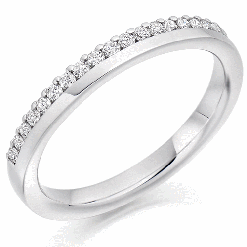 Ring - Round brilliant cut diamond claw set band ring, 0.22ct - PA Jewellery