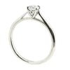 'Proposal ring' - cubic zirconia solitaire ring in silver