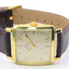 Omega automatic in 18ct gold on leather, 1947