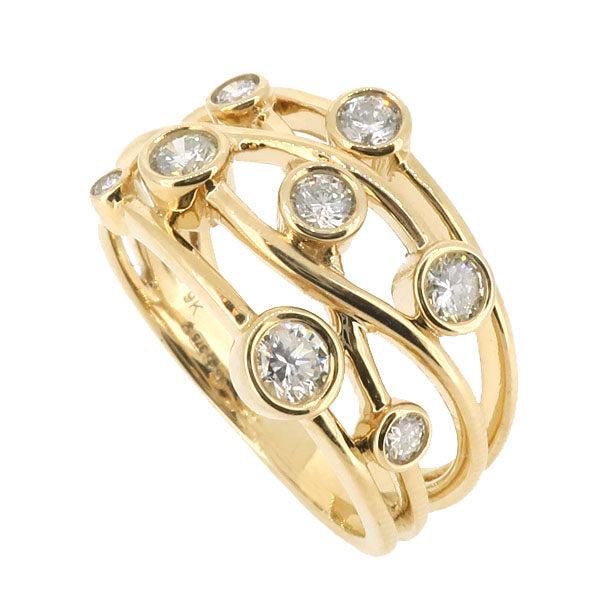 Diamond 'scatter' dress ring in 9ct gold, 0.55ct