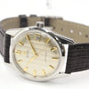 Omega Seamaster automatic in steel on leather, 1960. Omega service